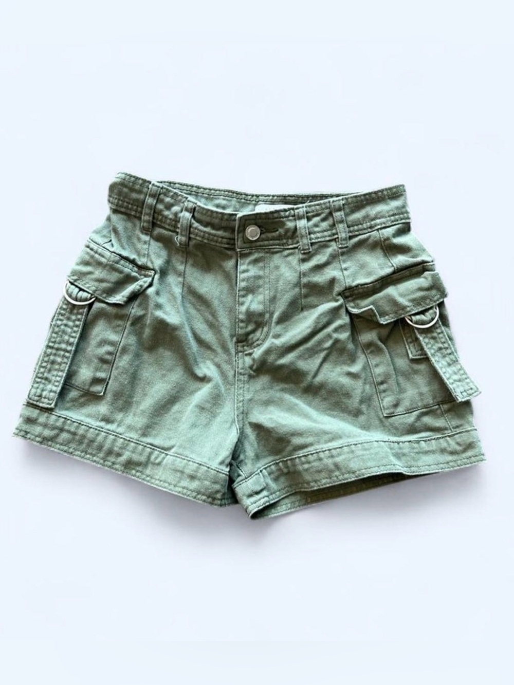 Angel Kiss Sage Green Cargo Shorts